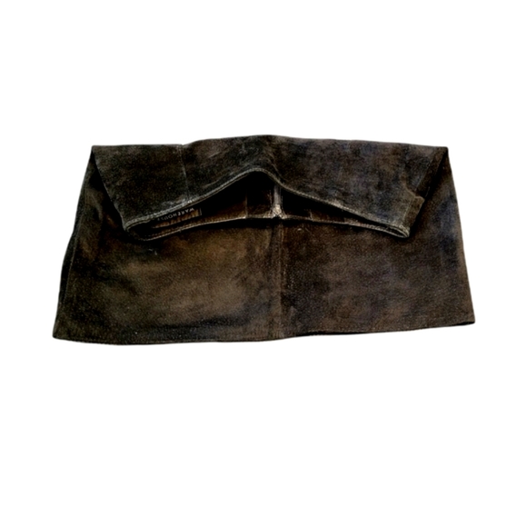 Vintage 90s Genuine Suede Leather Skirt - Picture 5 of 7